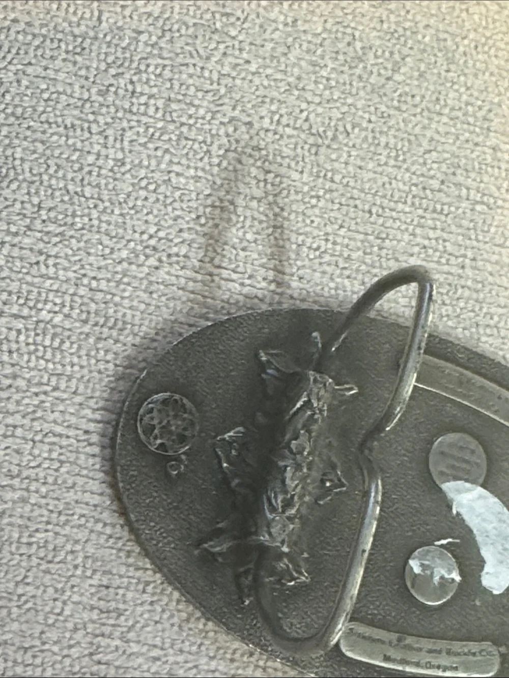 Vintage Pewter Belt Buckle